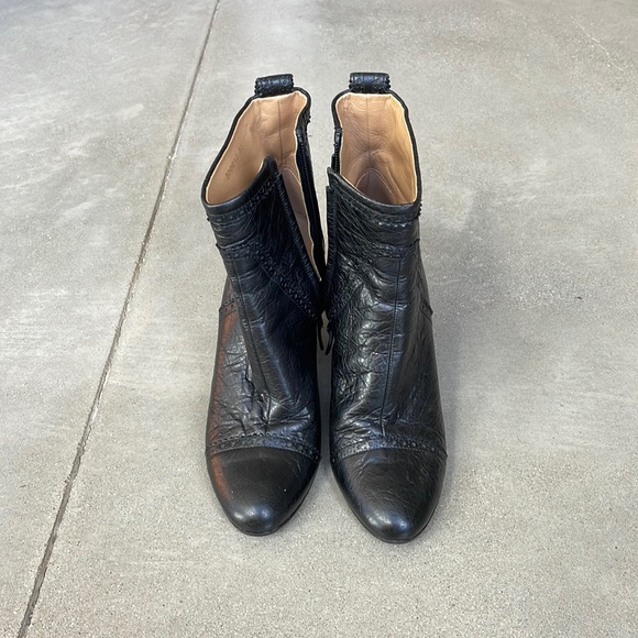 Balenciaga  Brogue Wedge Ankle Boots - Picture 1 of 4